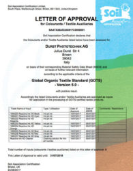 Durst, GOTS 5.0 sertifikalı ilk inkjet baskı sistemi üreticilerinden birisi oldu