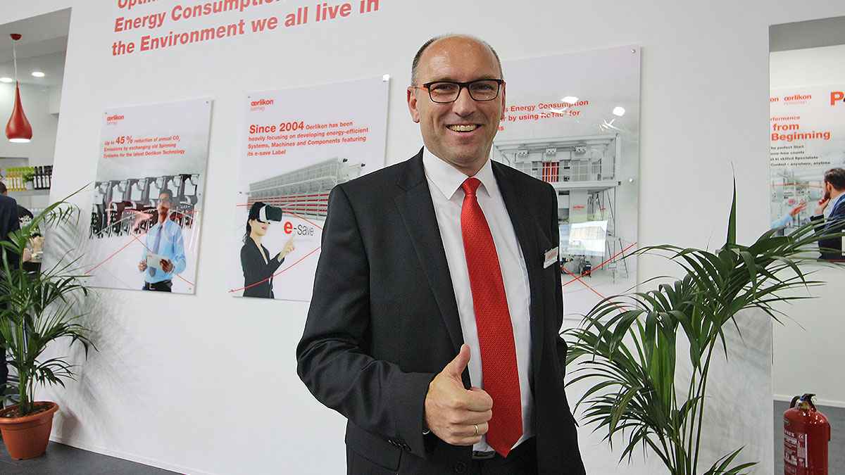 Oerlikon Shows the ‘Future’ to Man-Made Fibre Industry - André Wissenberg