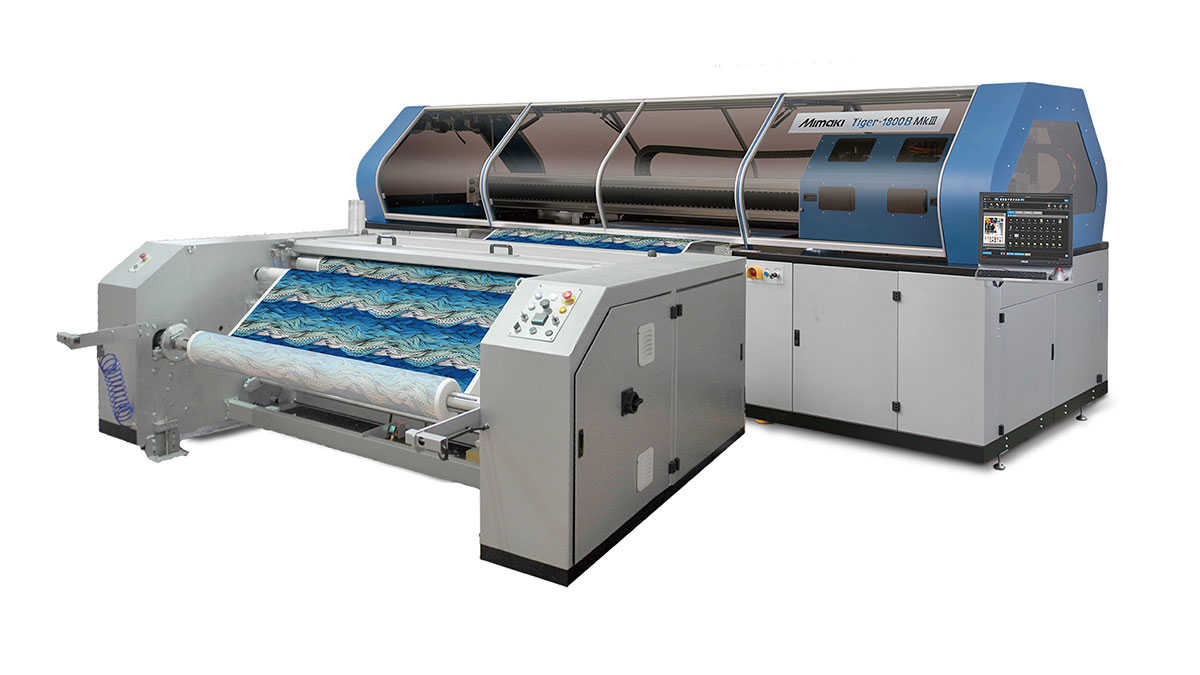 Mimaki Tiger-1800B MkIII endüstriyel tekstil baskısını kolaylaştırıyor