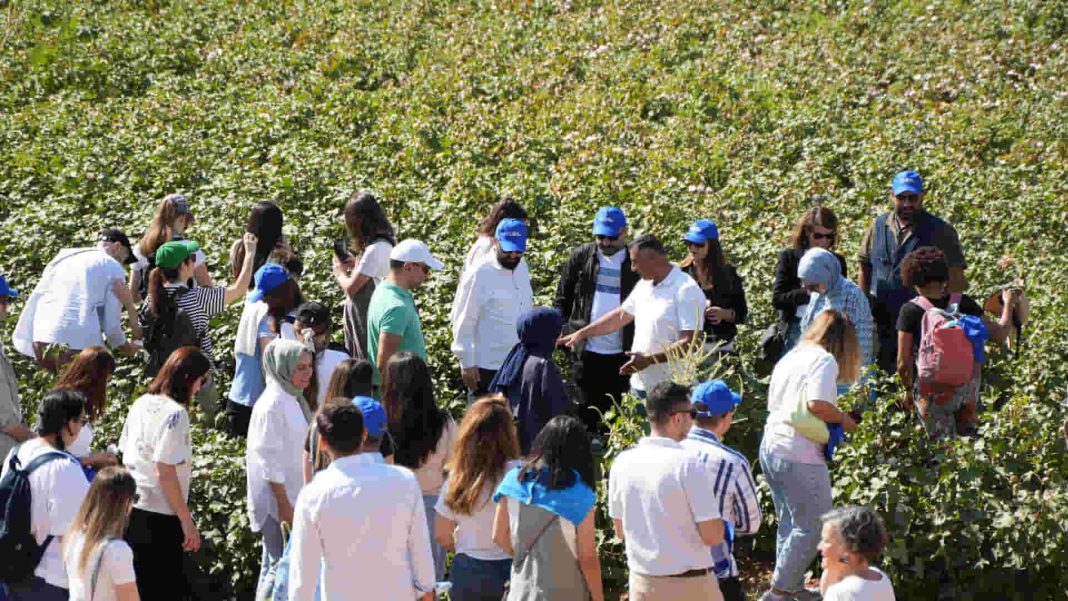 Better Cotton members explore sustainable cotton farming practices in Türkiye Image Source: Çalık Denim