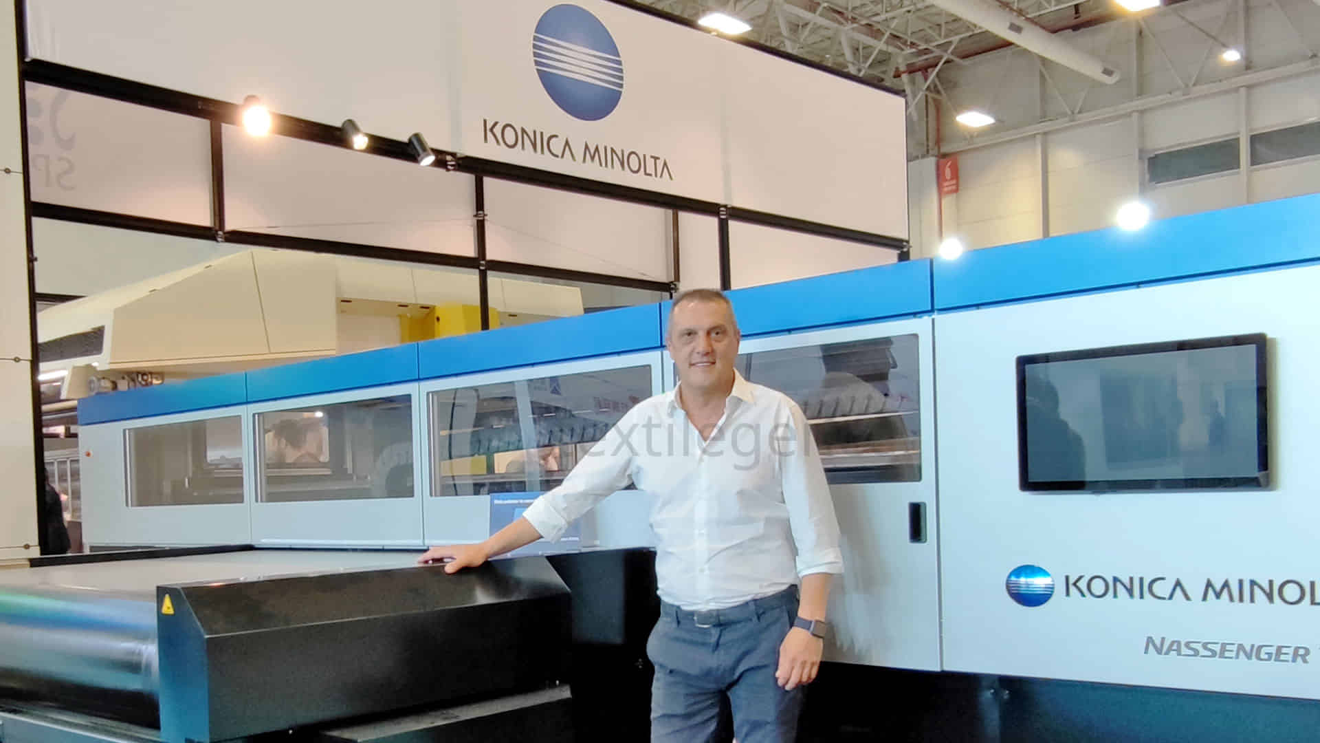 Konica Minolta Inkjet Textile Director Enrico Verga Image Source: Textilegence